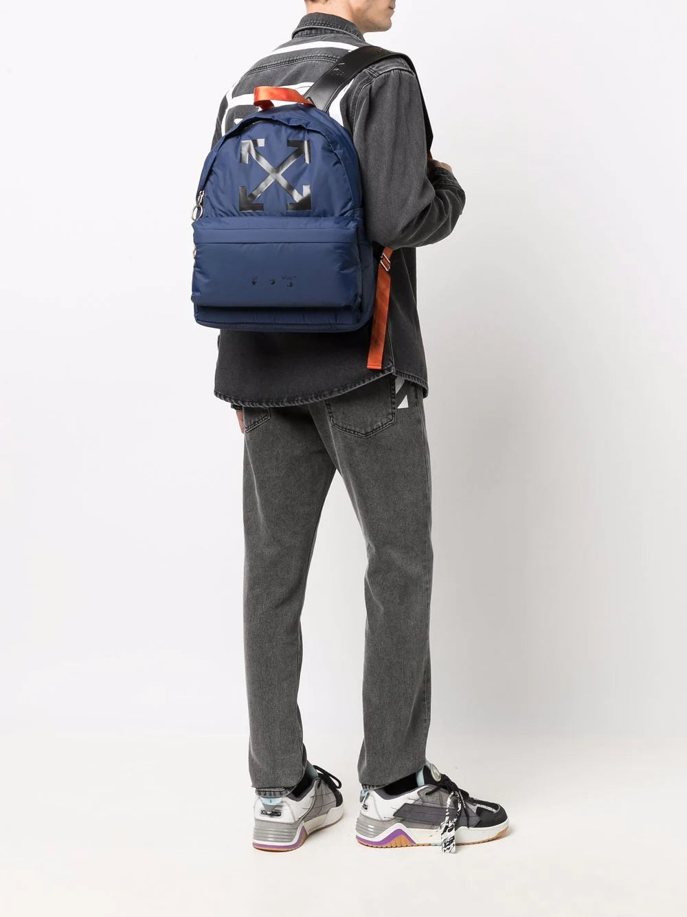 Off-white logo-print backpack