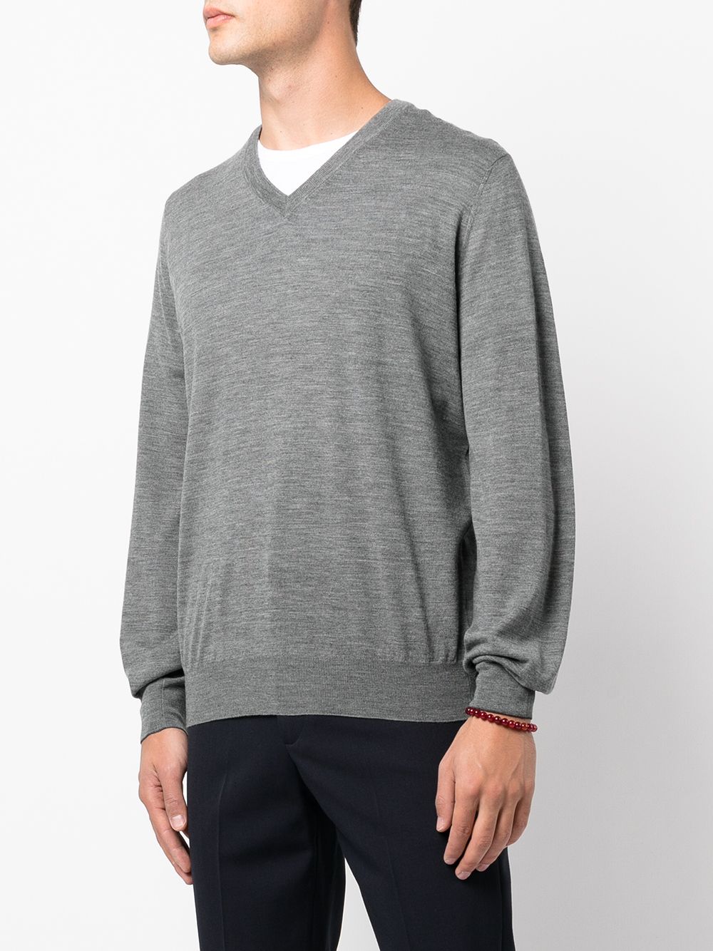 Brunello Cucinelli V-neck wool-cashmere jumper - Image 3