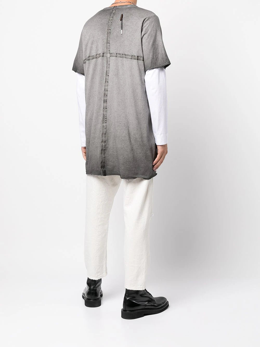 Boris Bidjan Saberi seam-detail T-shirt