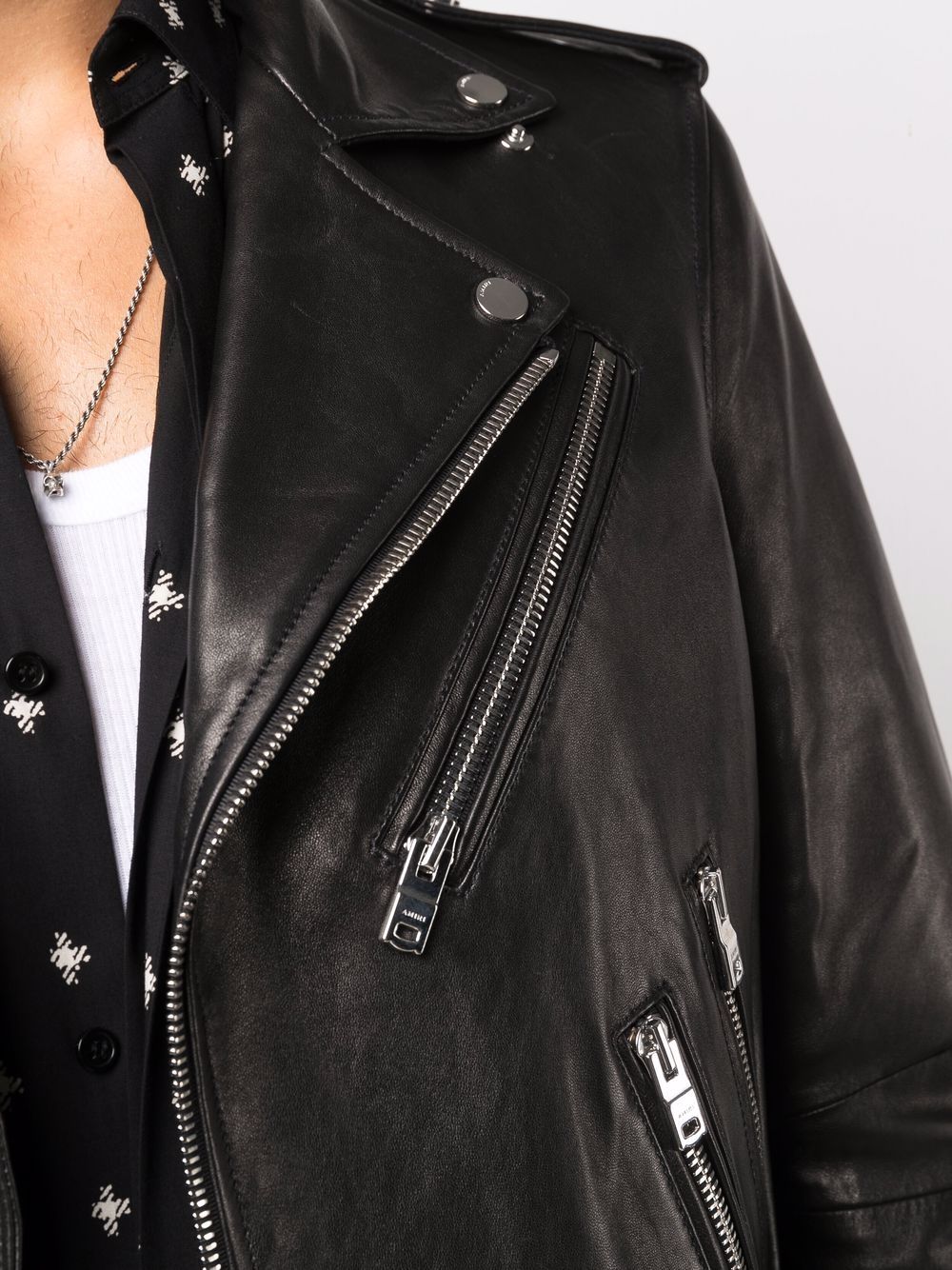 AMIRI leather biker jacket