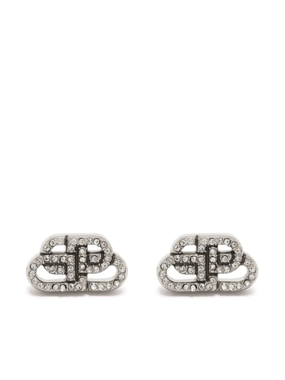 Balenciaga  BB rhinestone-embellished stud earrings