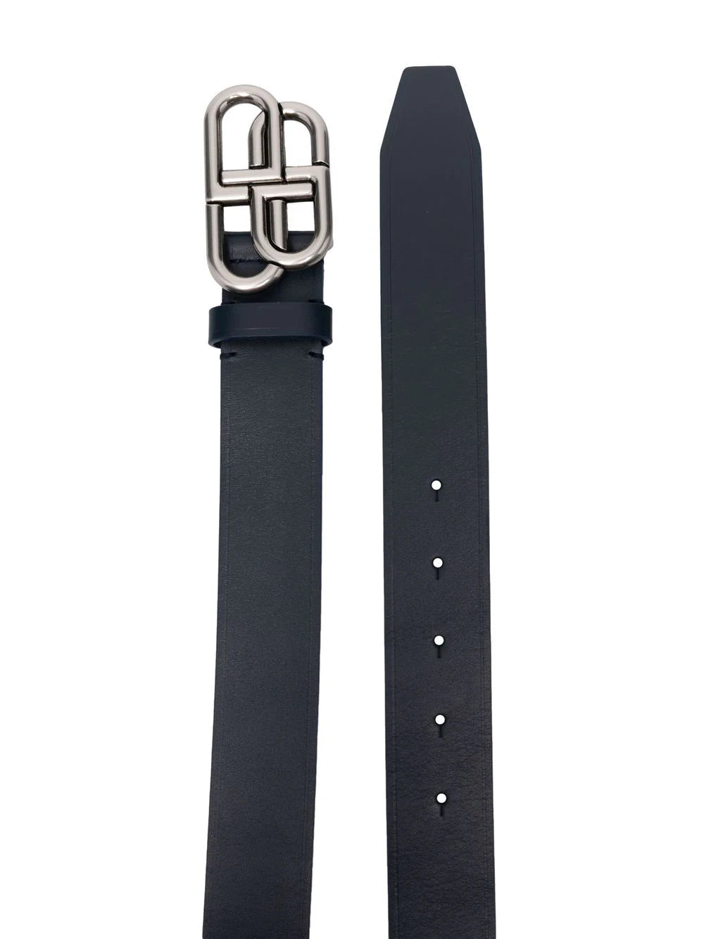 Balenciaga  logo-buckle leather belt