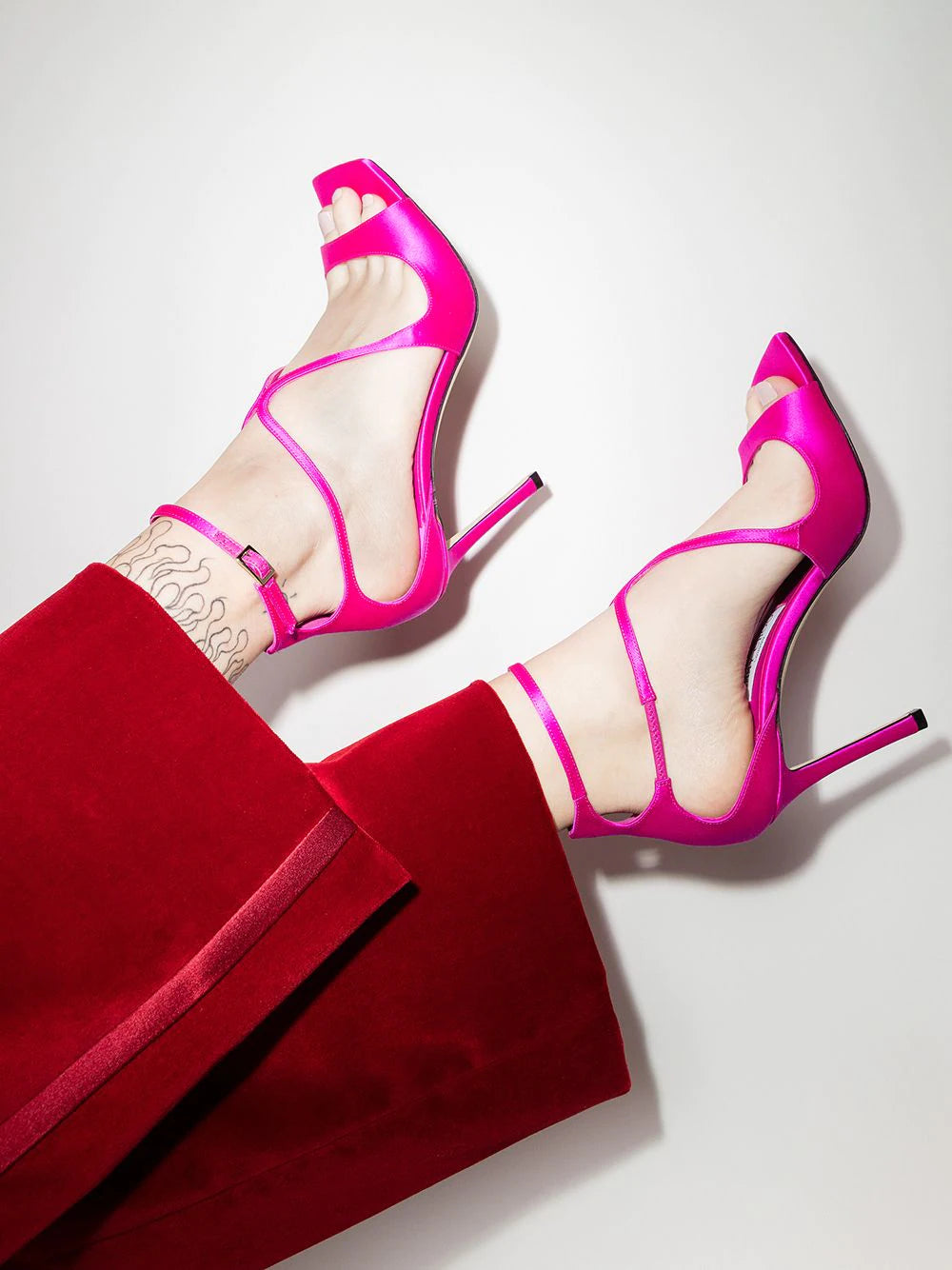 Jimmy choo  Azia 95mm satin sandals