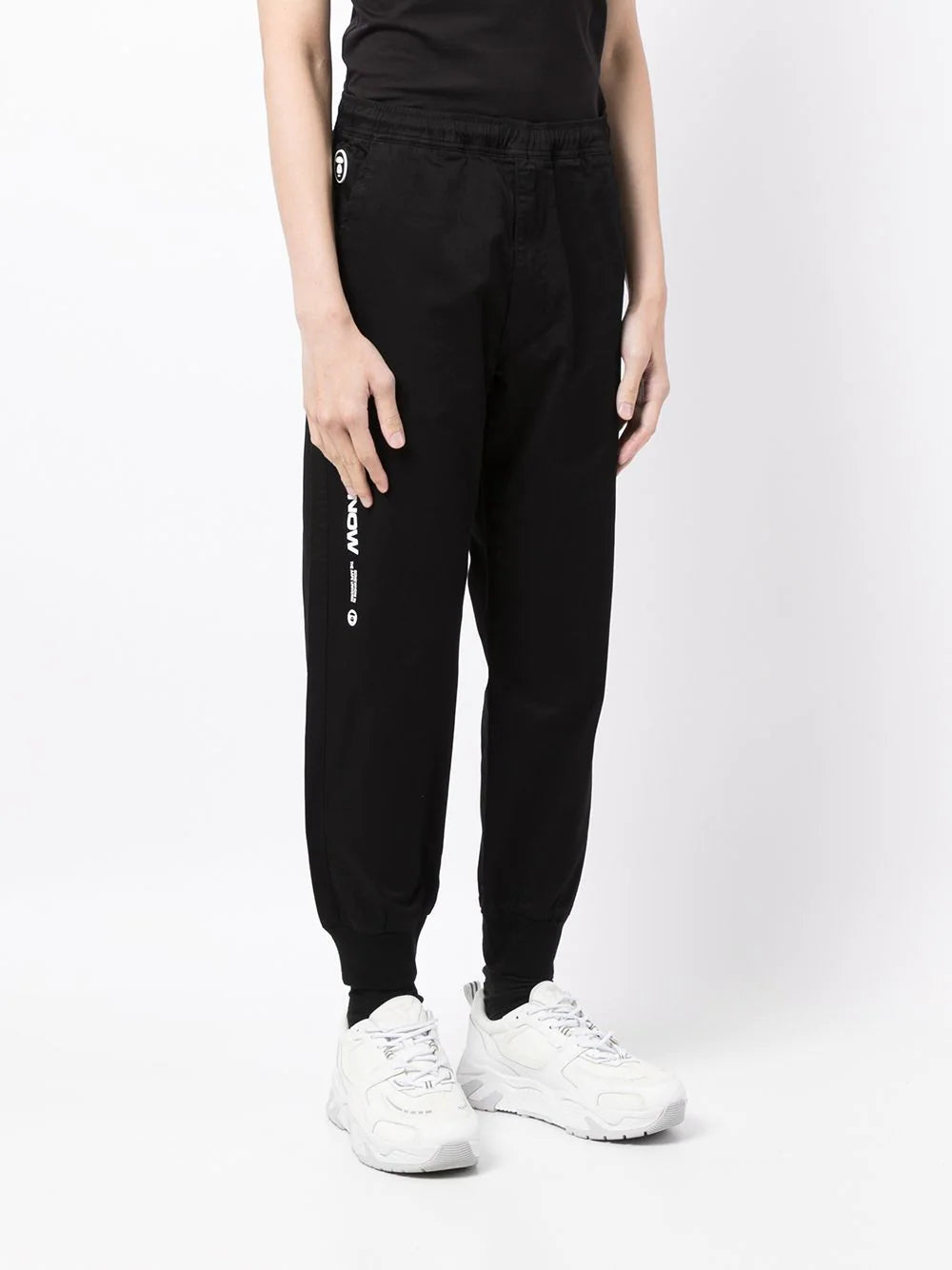 AAPE BY *A BATHING APE®  logo-patch track pants