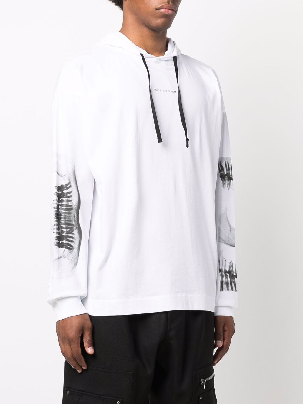 1017 ALYX 9SM  X-ray print drawstring hoodie
