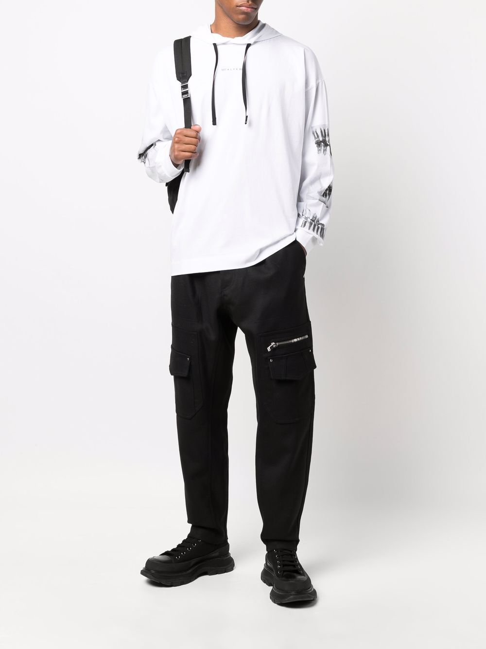 1017 ALYX 9SM  X-ray print drawstring hoodie