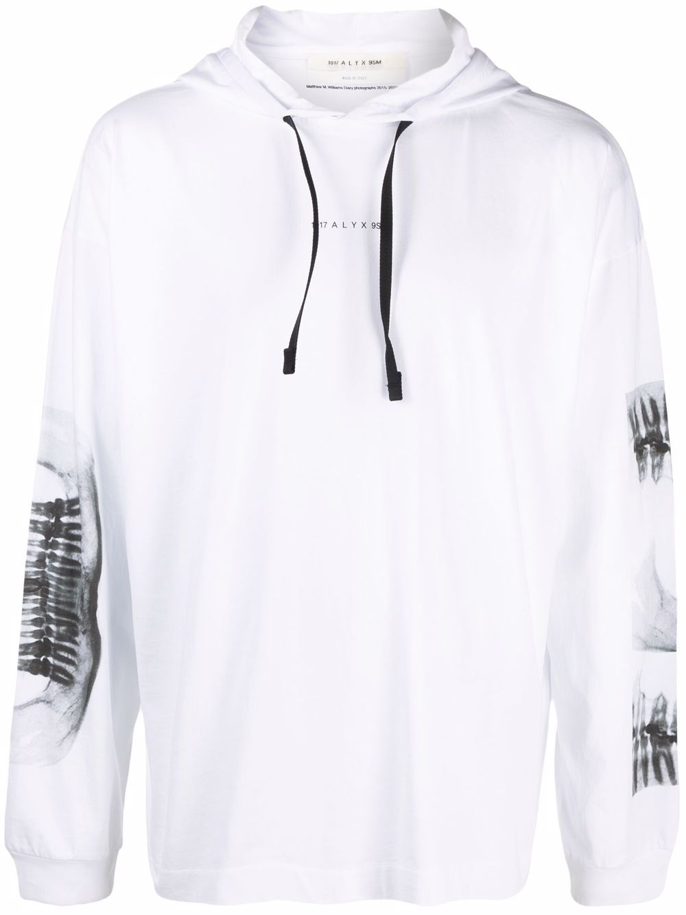 1017 ALYX 9SM  X-ray print drawstring hoodie