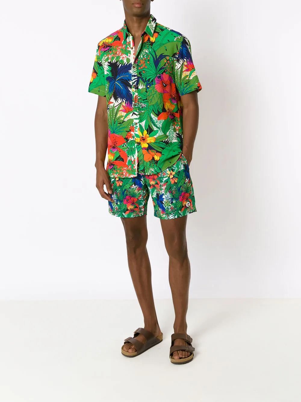 Amir Slama  floral-print shortsleeved shirt