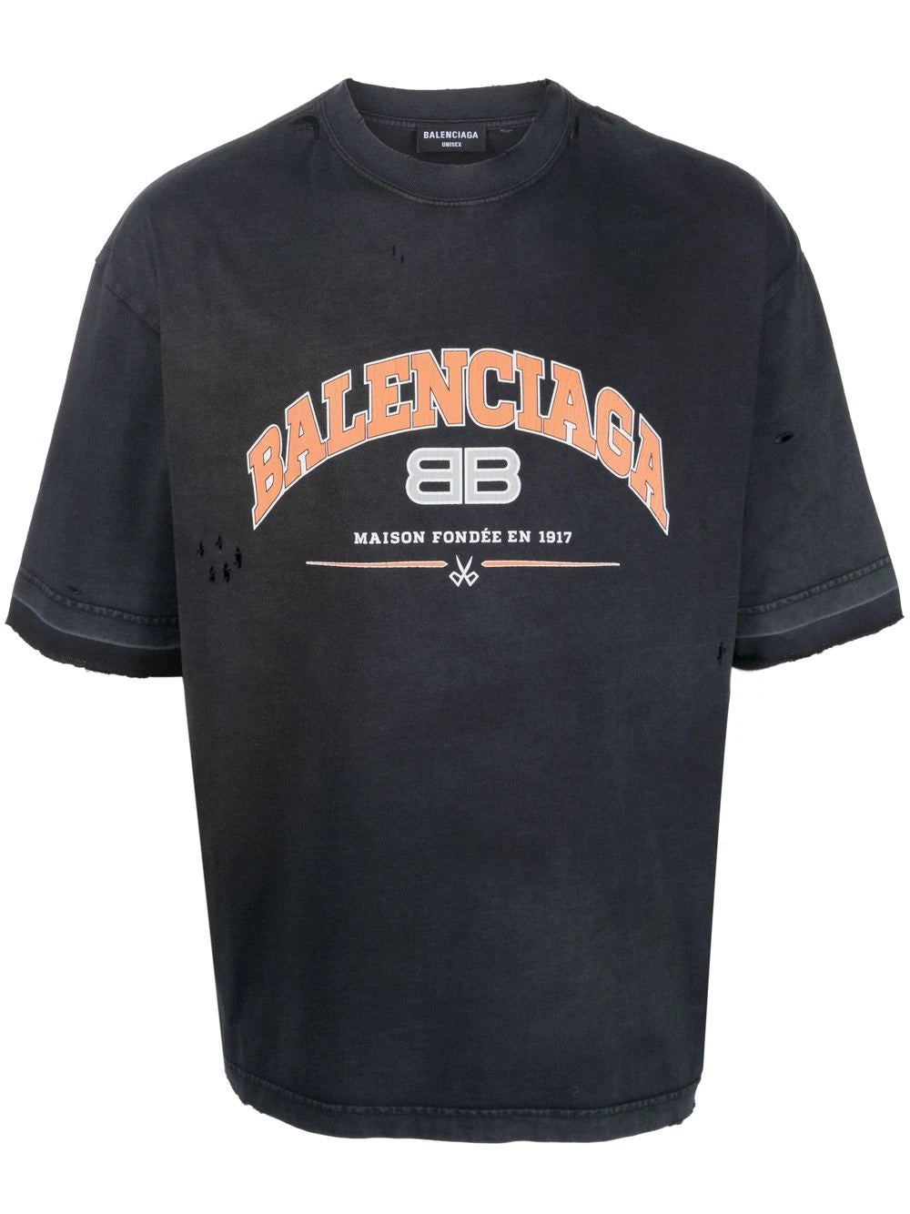 Balenciaga  Maison logo-print cotton T-shirt