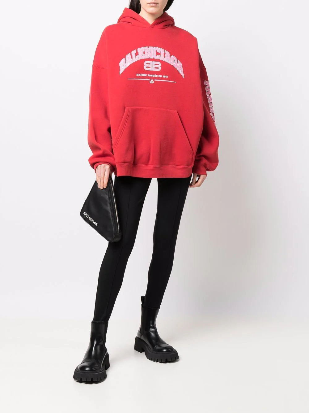 Balenciaga  logo-print hoodie