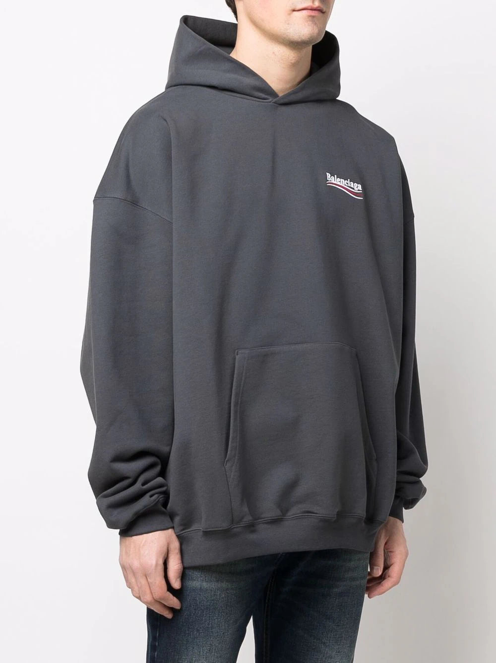 Balenciaga  Large Fit logo-print hoodie