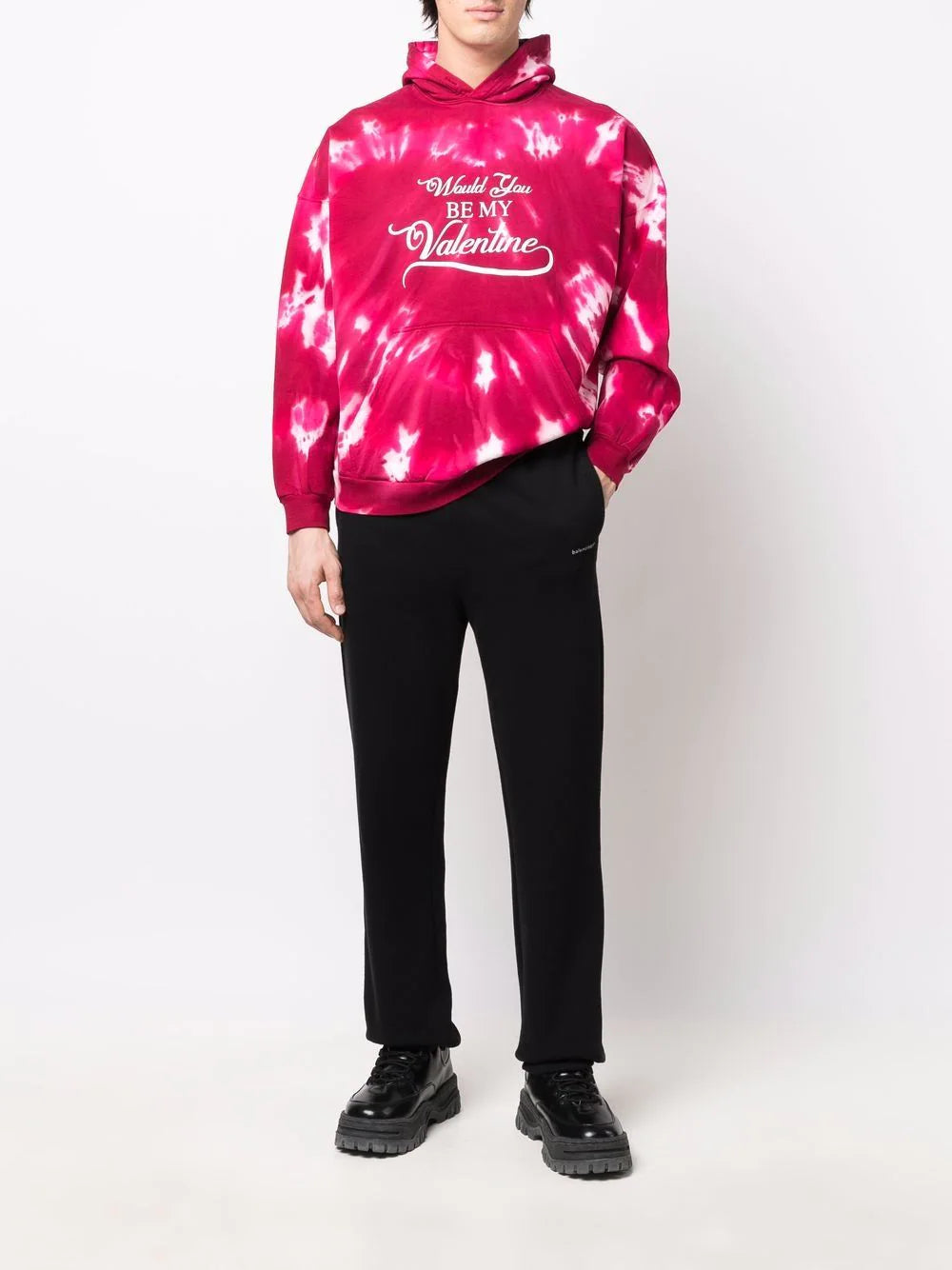 Balenciaga  Valentine tie-dye pullover hoodie