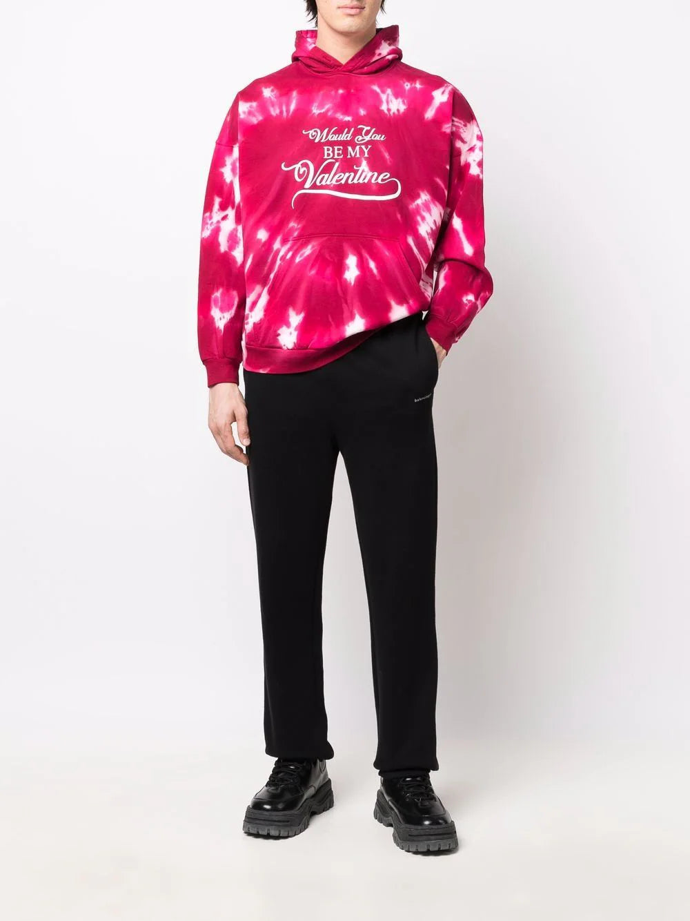 Balenciaga  Valentine tie-dye pullover hoodie