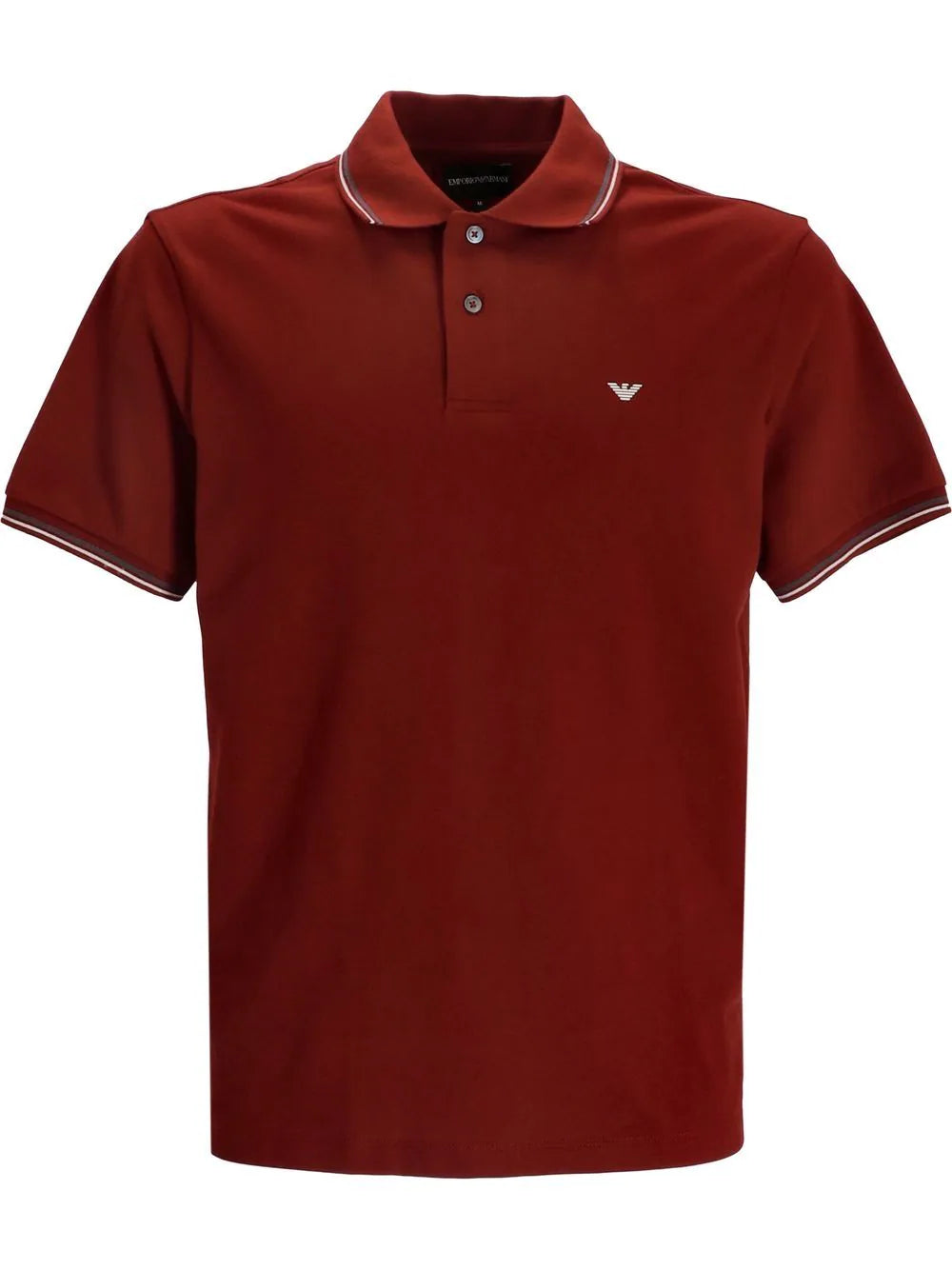 Emporio Armani embroidered-logo short-sleeved polo shirt