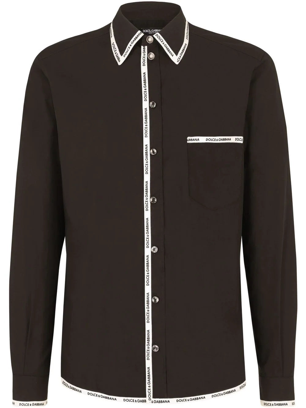 Dolce & gabbana  logo-trim longsleeved shirt