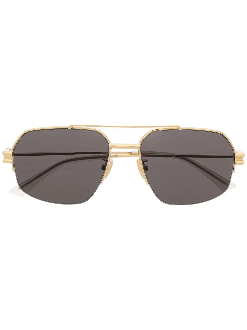 Bottega Veneta square-frame tinted pilot sunglasses