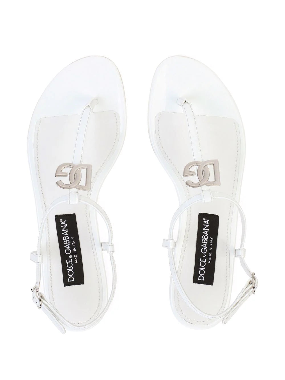 Dolce & gabbana  DG flat leather sandals