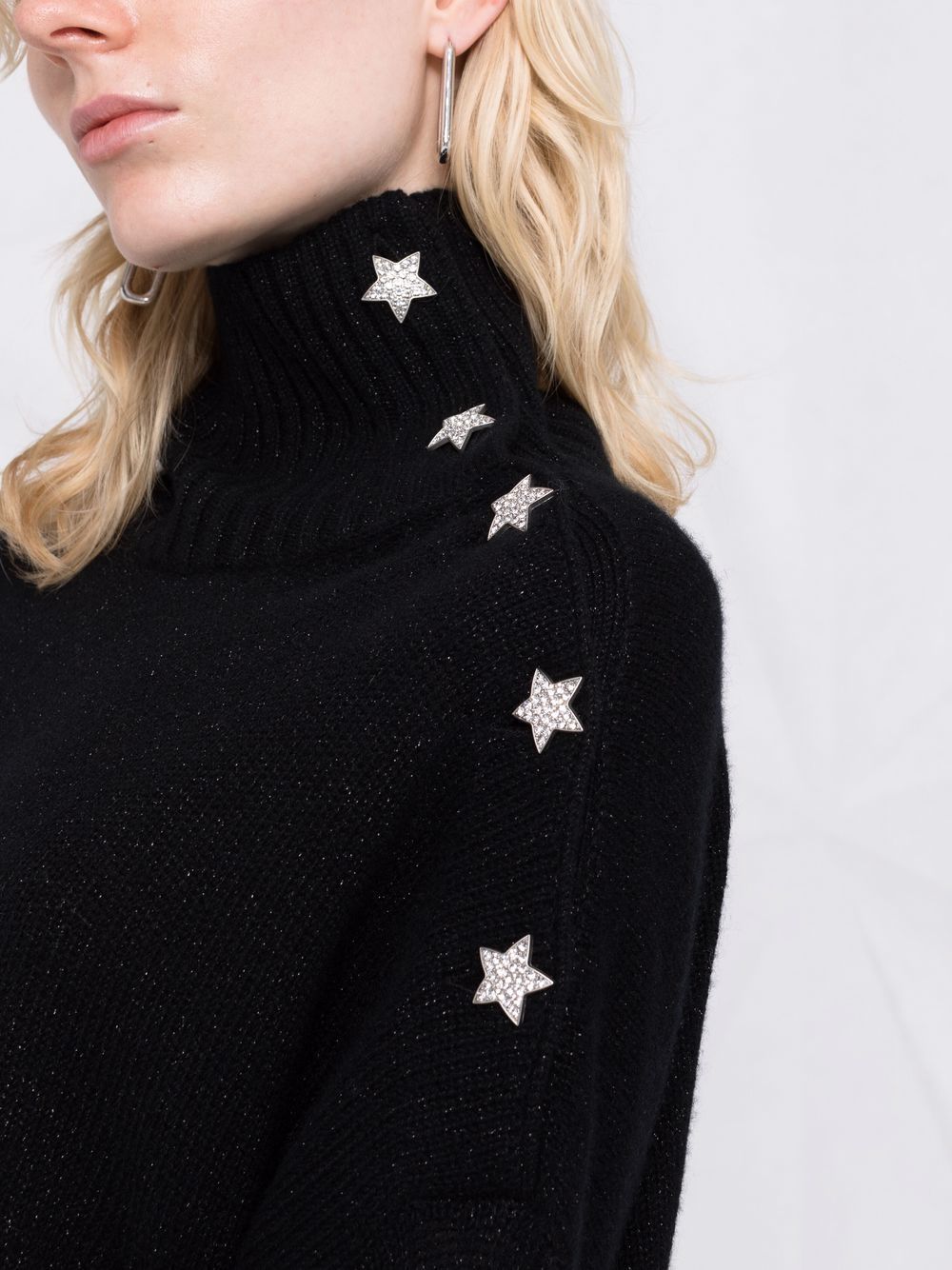 Zadig&Voltaire  Alma star-charm high-neck jumper