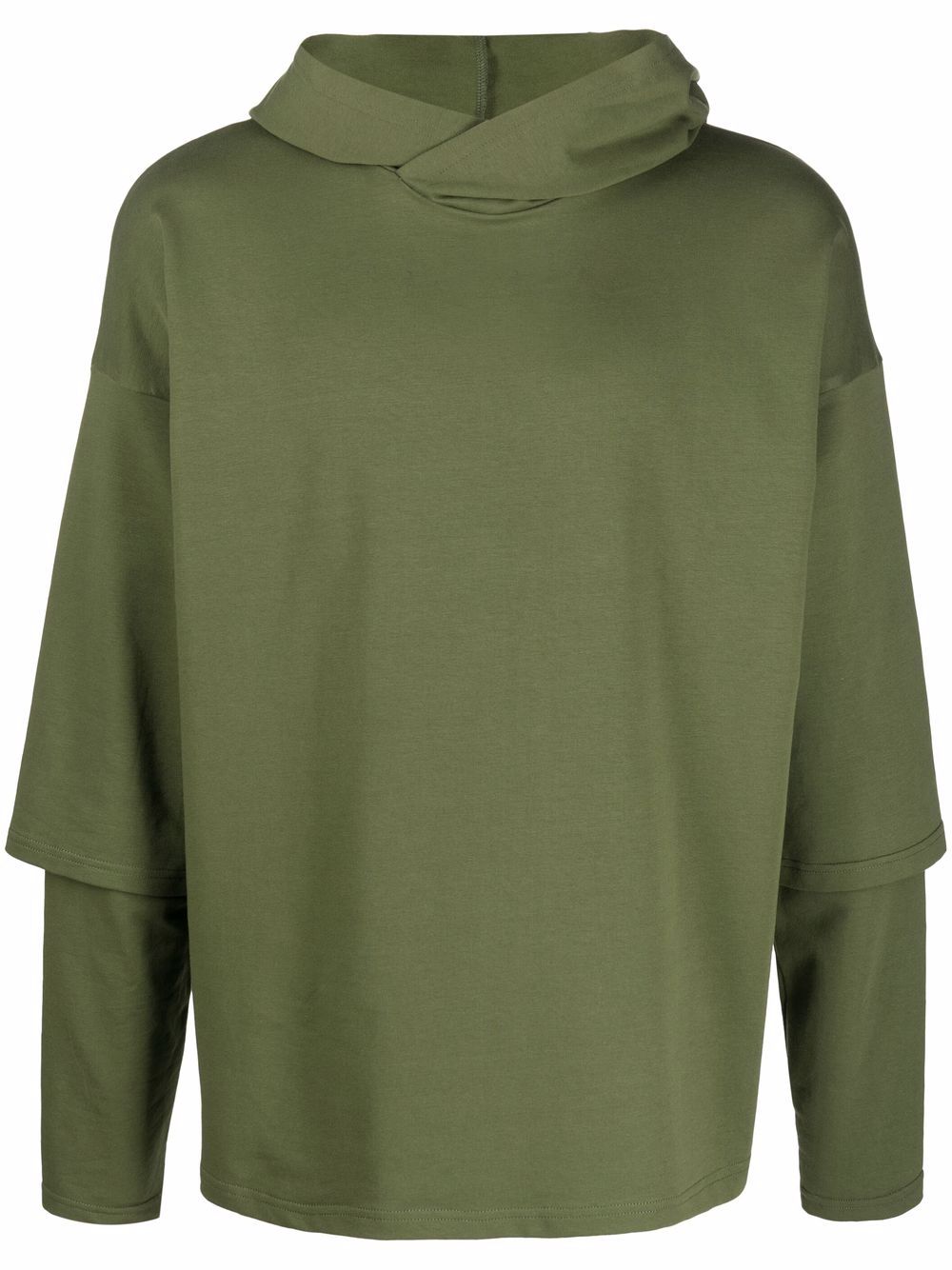 Alchemy  layered-sleeve hoodie