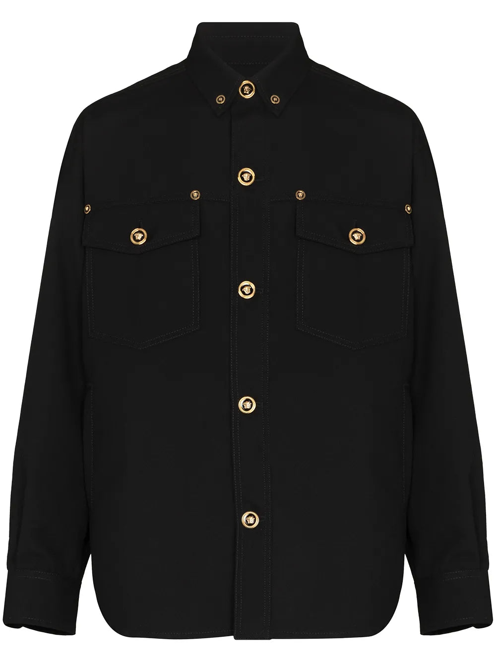 Versace  Gabardine wool shirt jacket