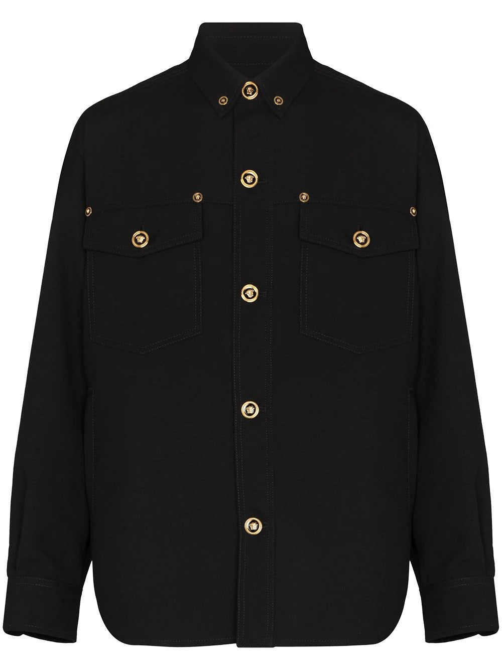 Versace  Gabardine wool shirt jacket