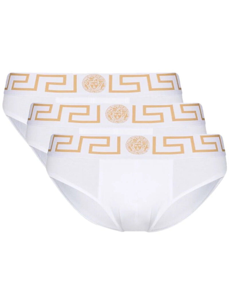 Versace  set of three logo-waist brief