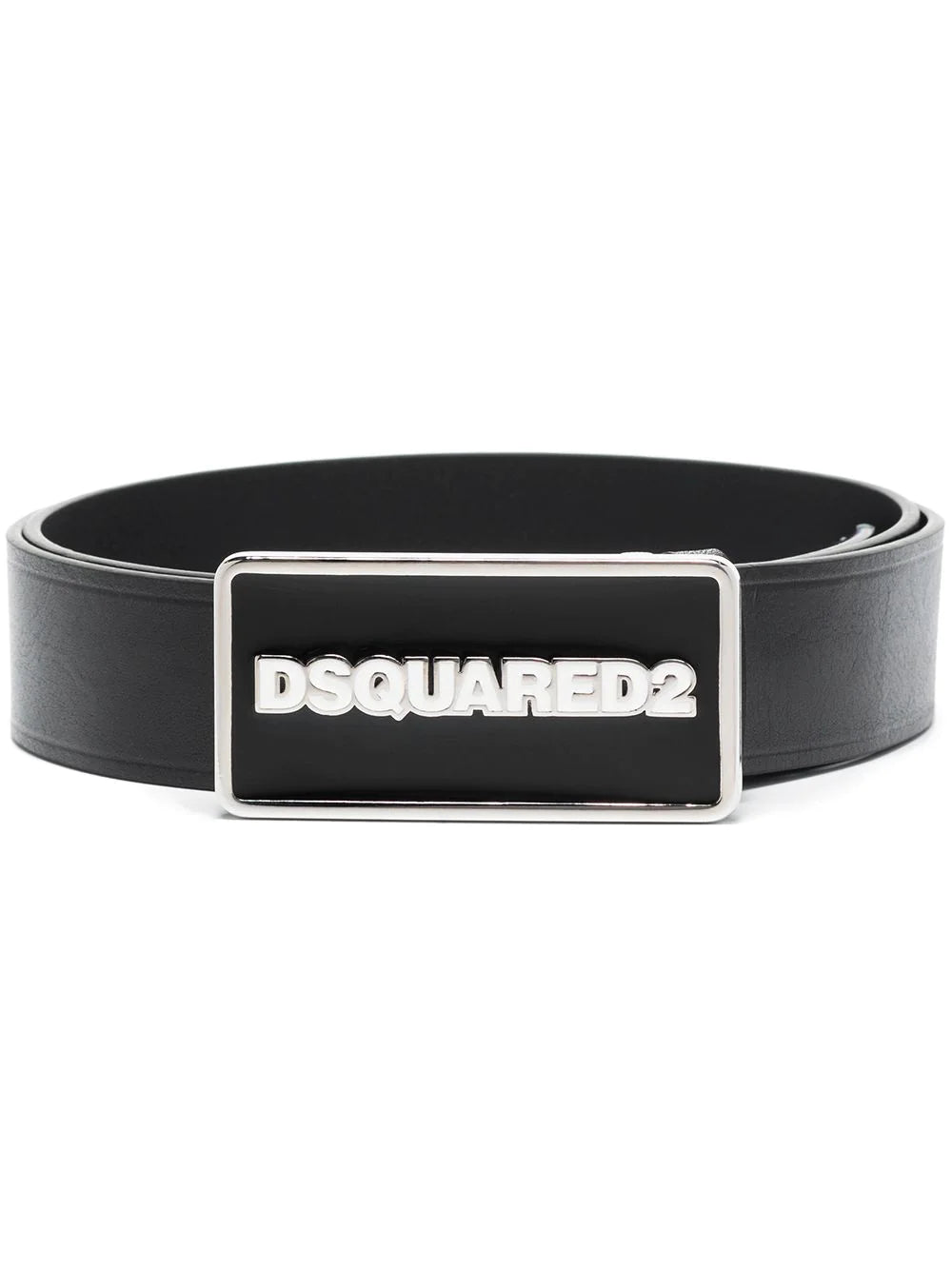 Dsquared2 logo-buckle leather belt