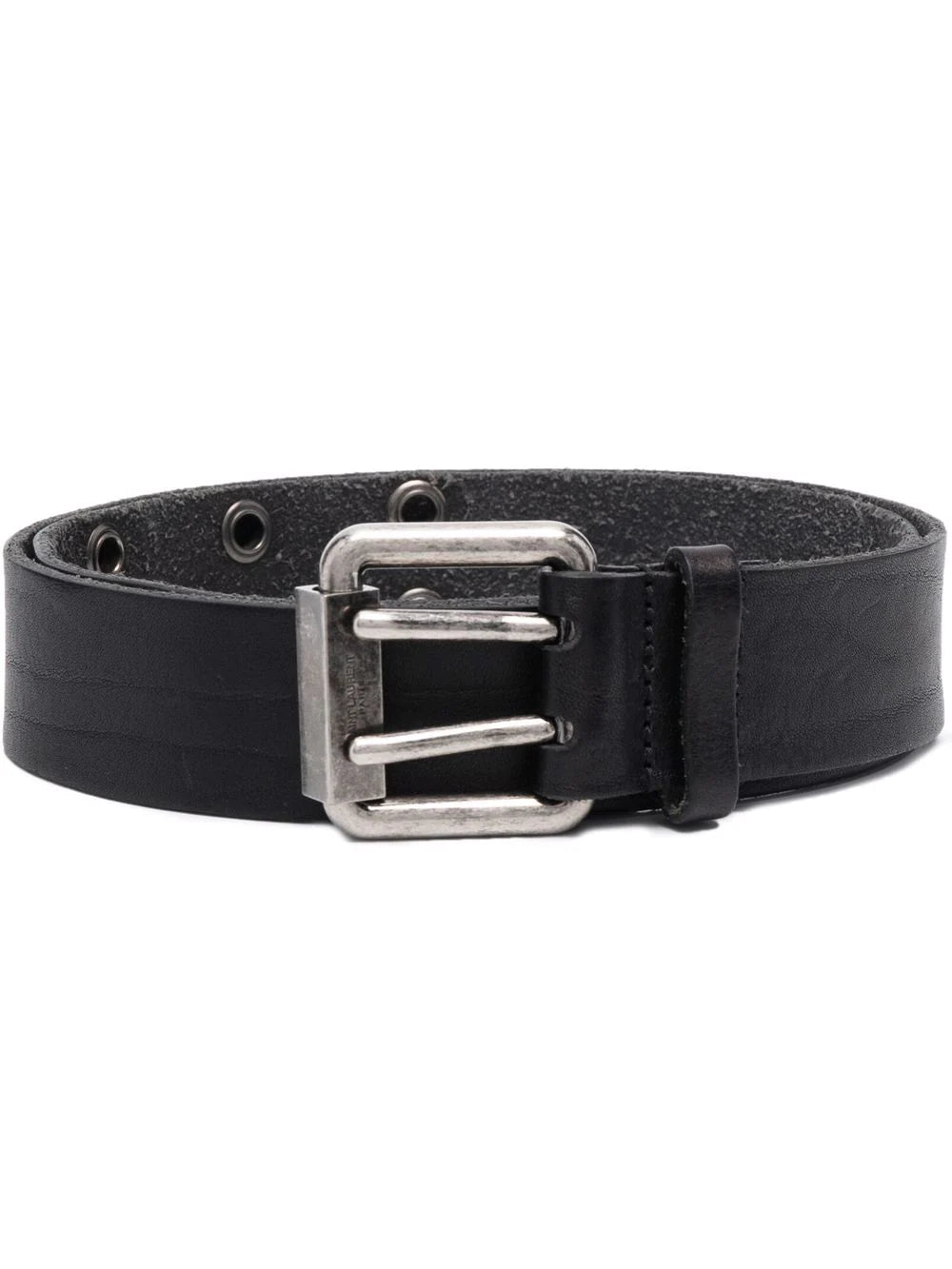 Saint Laurent square buckle leather belt