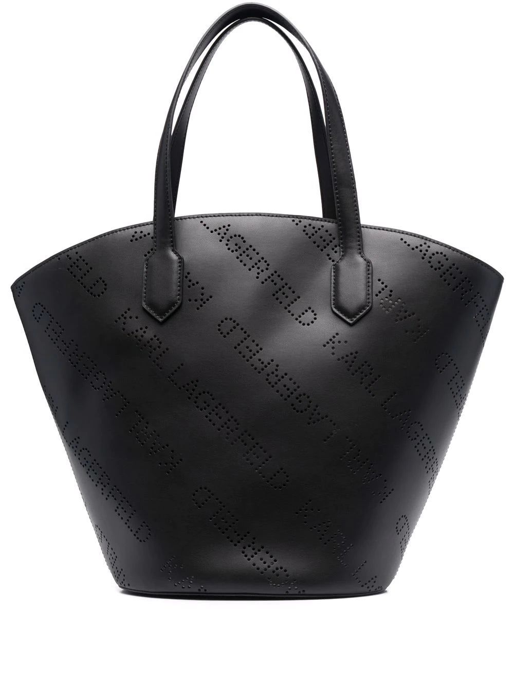Karl Lagerfeld K/Punched leather tote bag