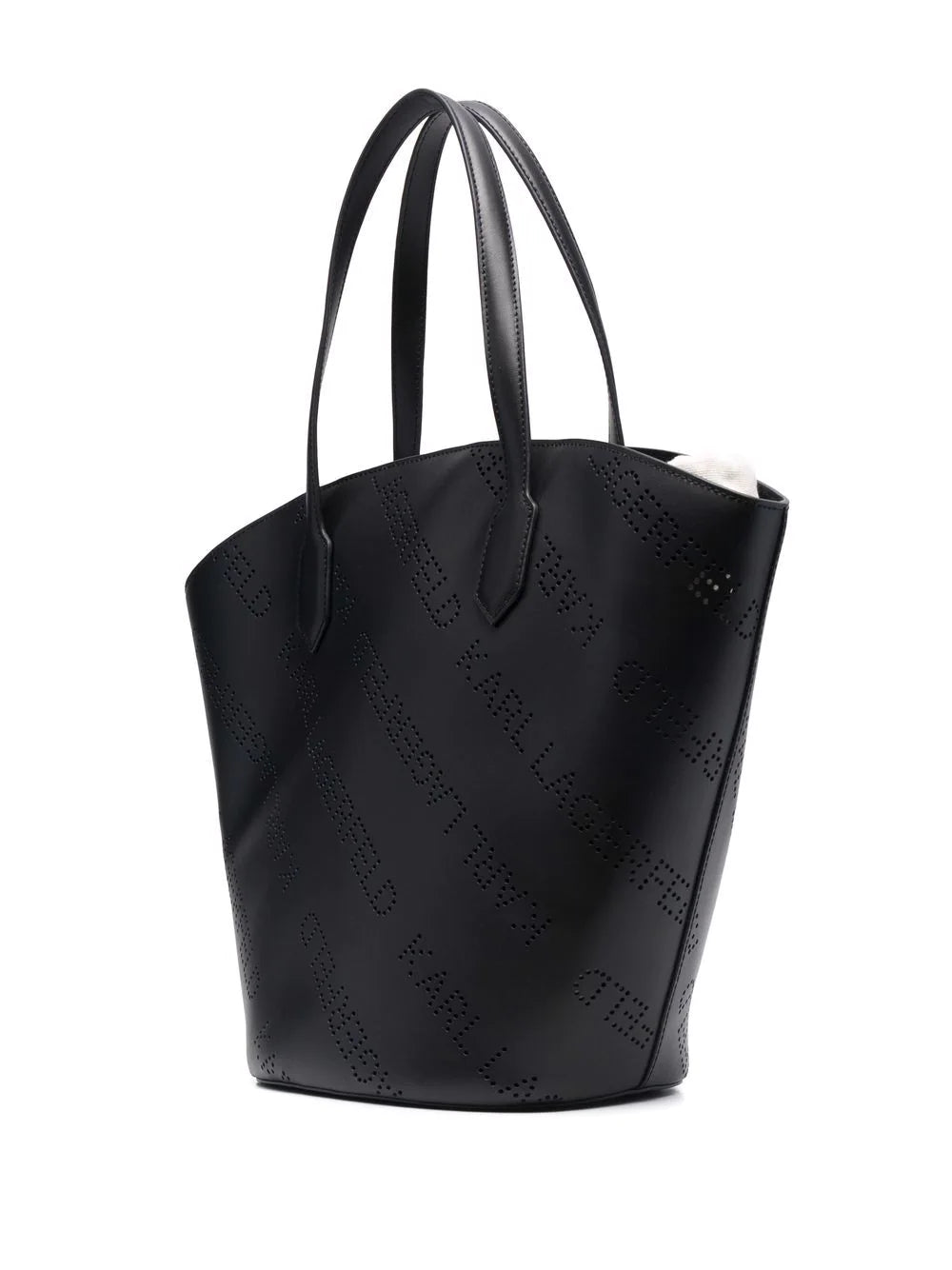 Karl Lagerfeld K/Punched leather tote bag