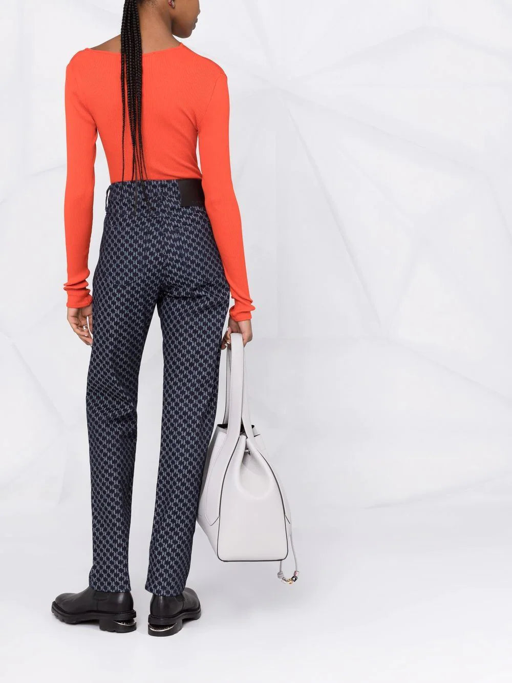 Karl Lagerfeld monogram-print straight-leg jeans