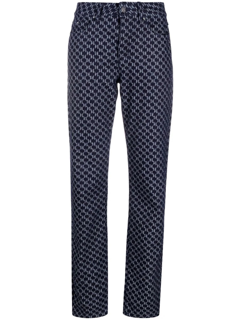 Karl Lagerfeld monogram-print straight-leg jeans