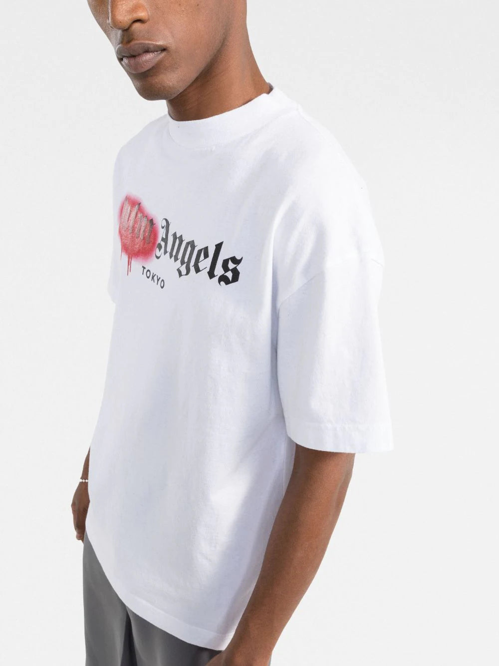 Palm Angels Sprayed logo-print T-shirt
