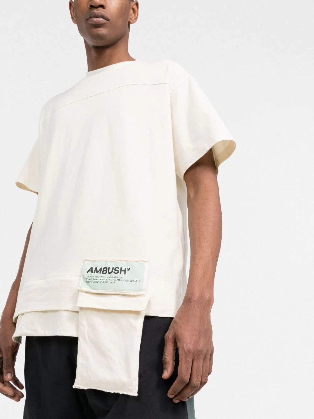 AMBUSH  layered-hem cotton T-shirt
