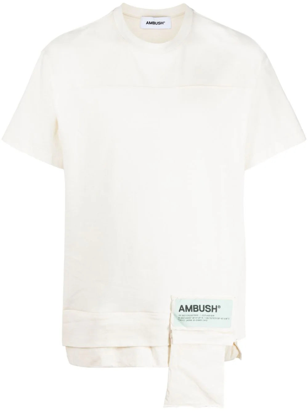 AMBUSH  layered-hem cotton T-shirt