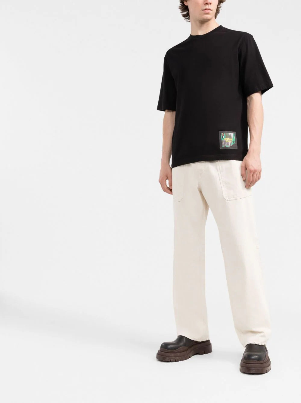 AMBUSH  WKSP logo-patch T-shirt