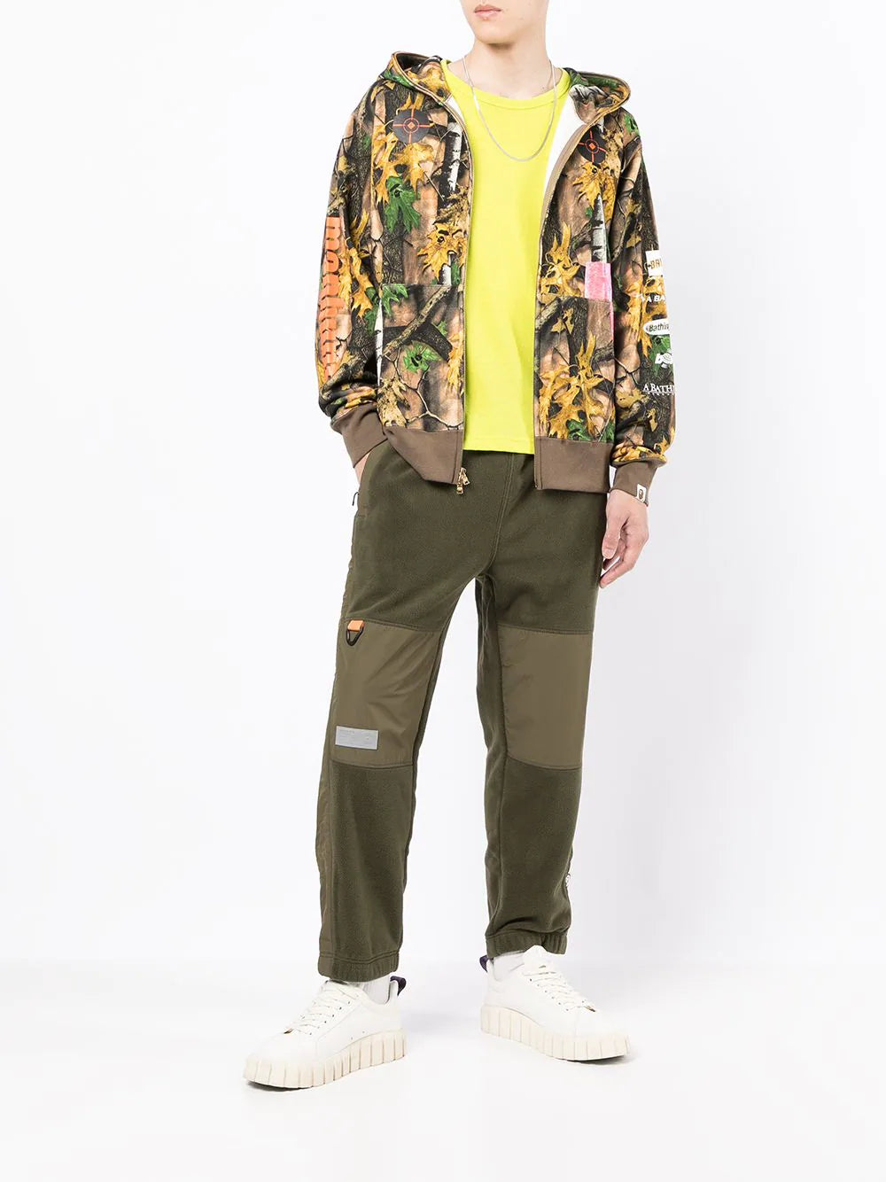 AAPE BY *A BATHING APE®  double-knee logo trackpants