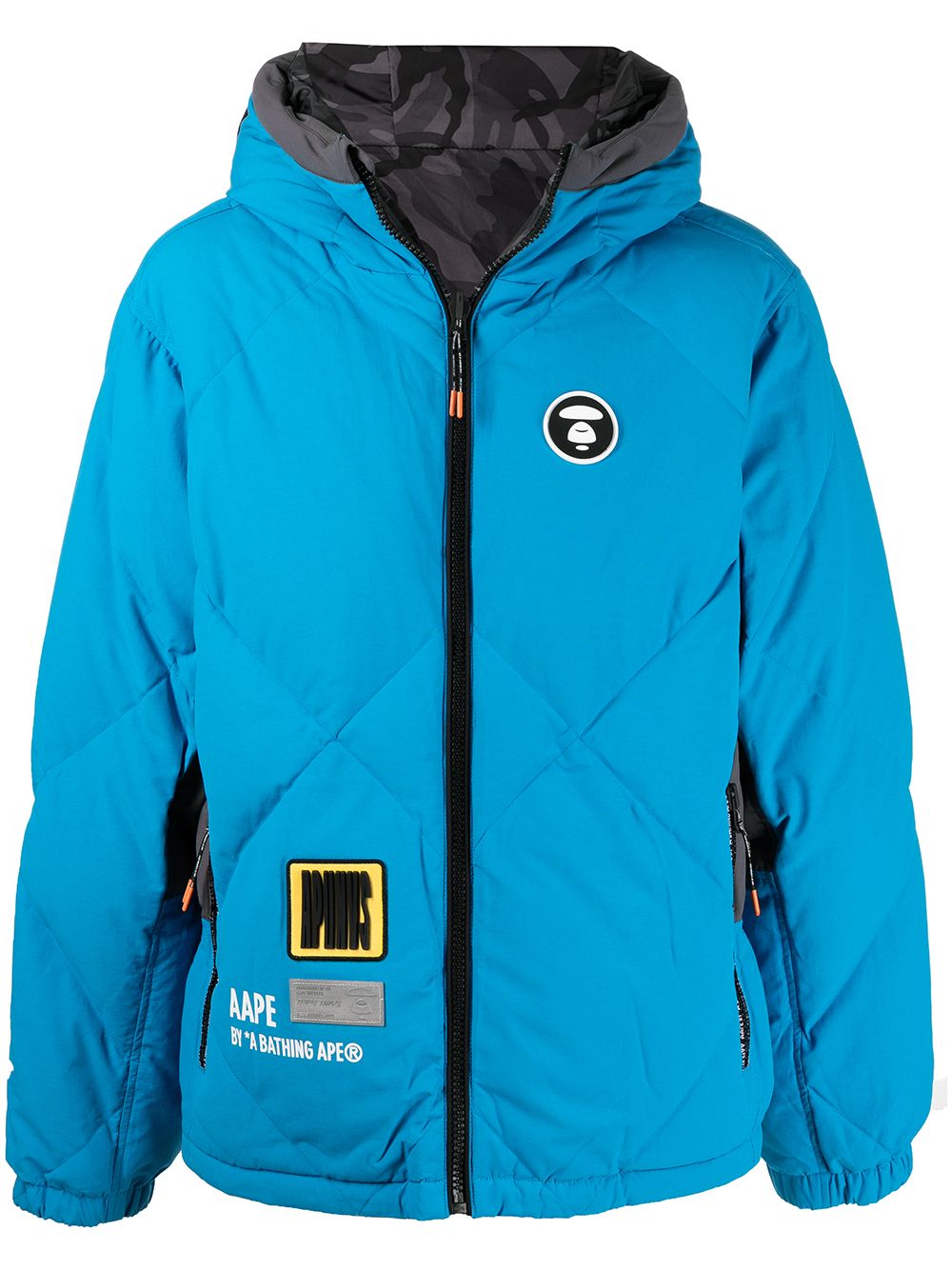 AAPE BY *A BATHING APE®  quilted hooded jacket
