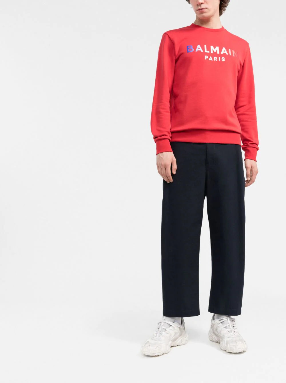 Balmain tie-dye logo print sweatshirt