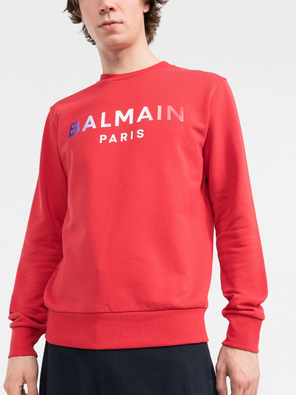 Balmain tie-dye logo print sweatshirt