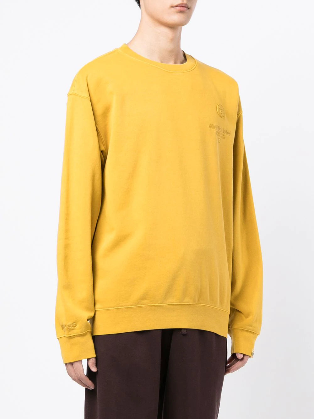 AAPE BY *A BATHING APE®  logo-embroidered cotton sweatshirt