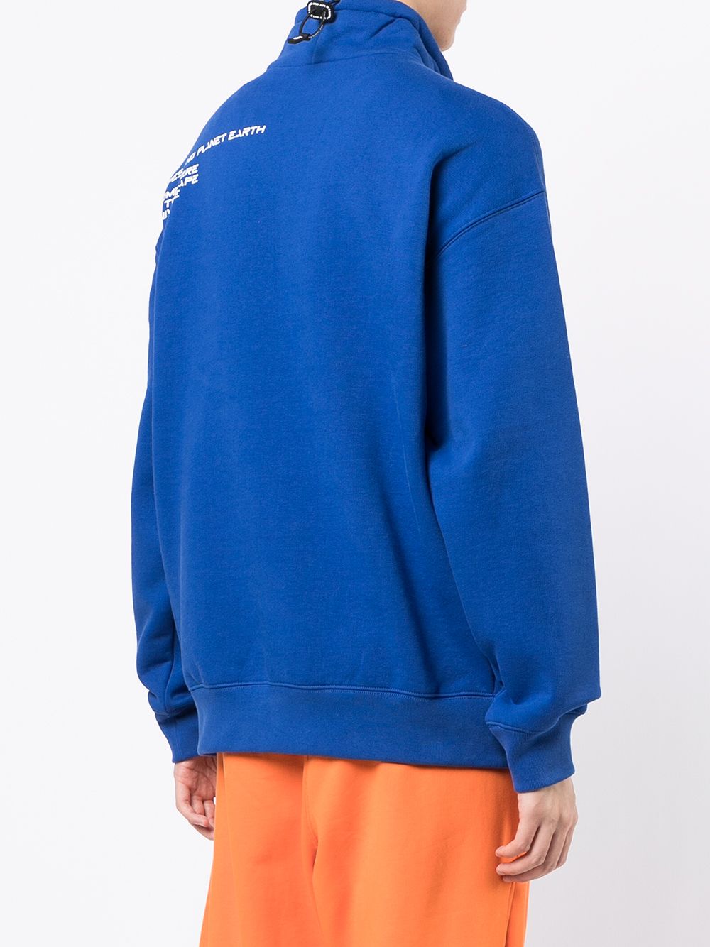 AAPE BY *A BATHING APE® logo-print funnel-neck sweatshirt
