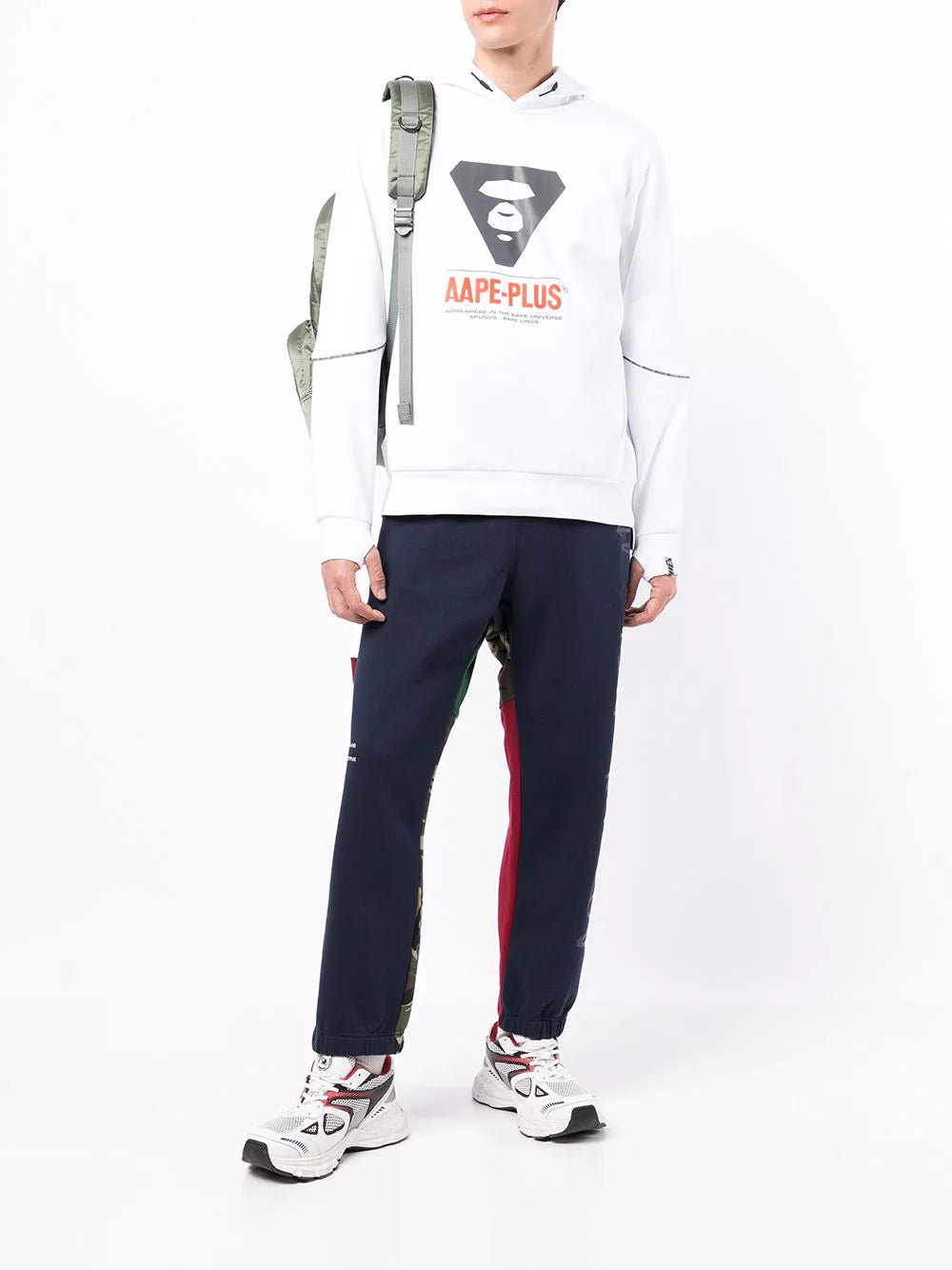 AAPE BY *A BATHING APE® patchwork tapered track pants