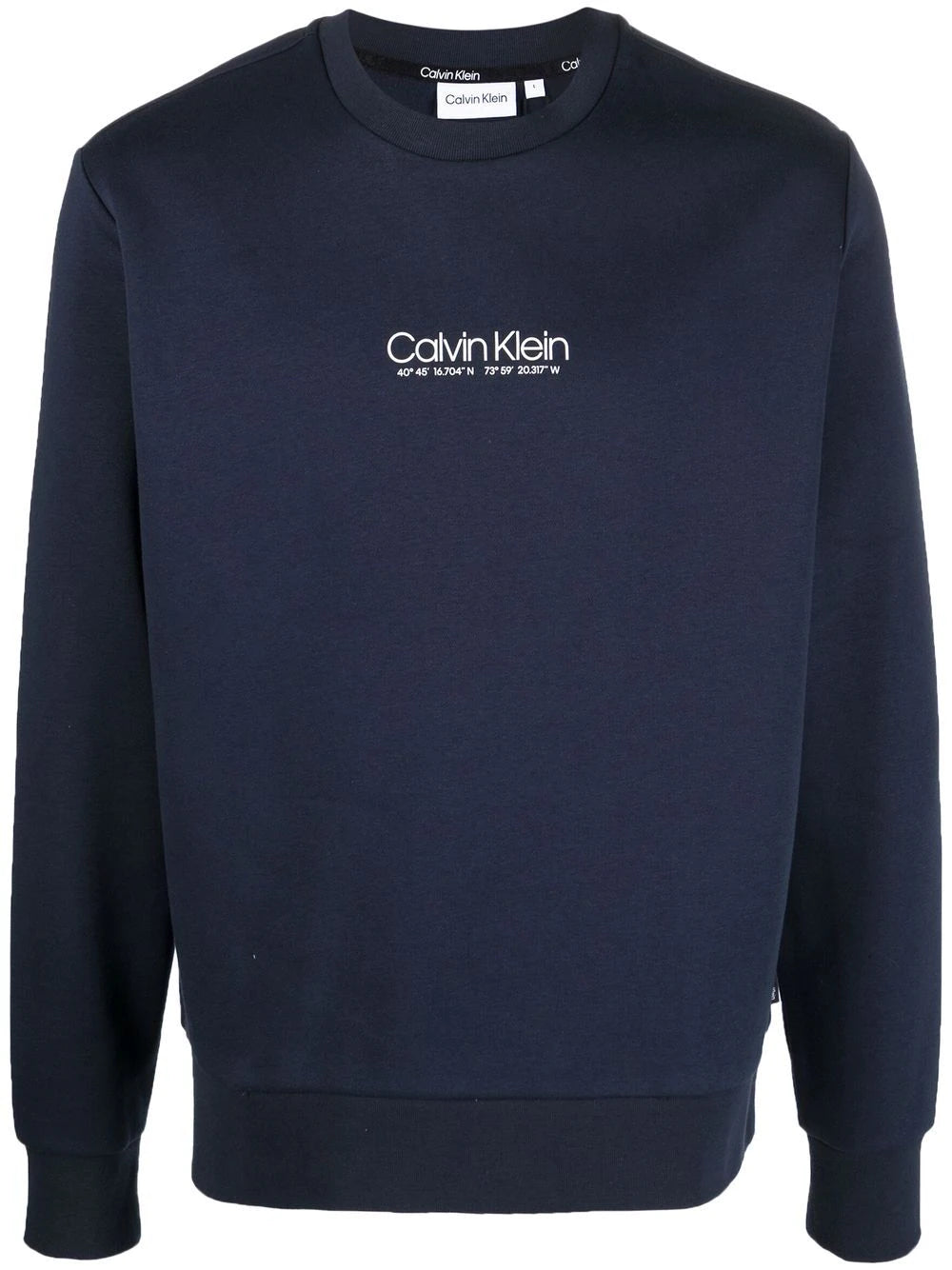 Calvin Klein  logo-print cotton-blend sweatshirt