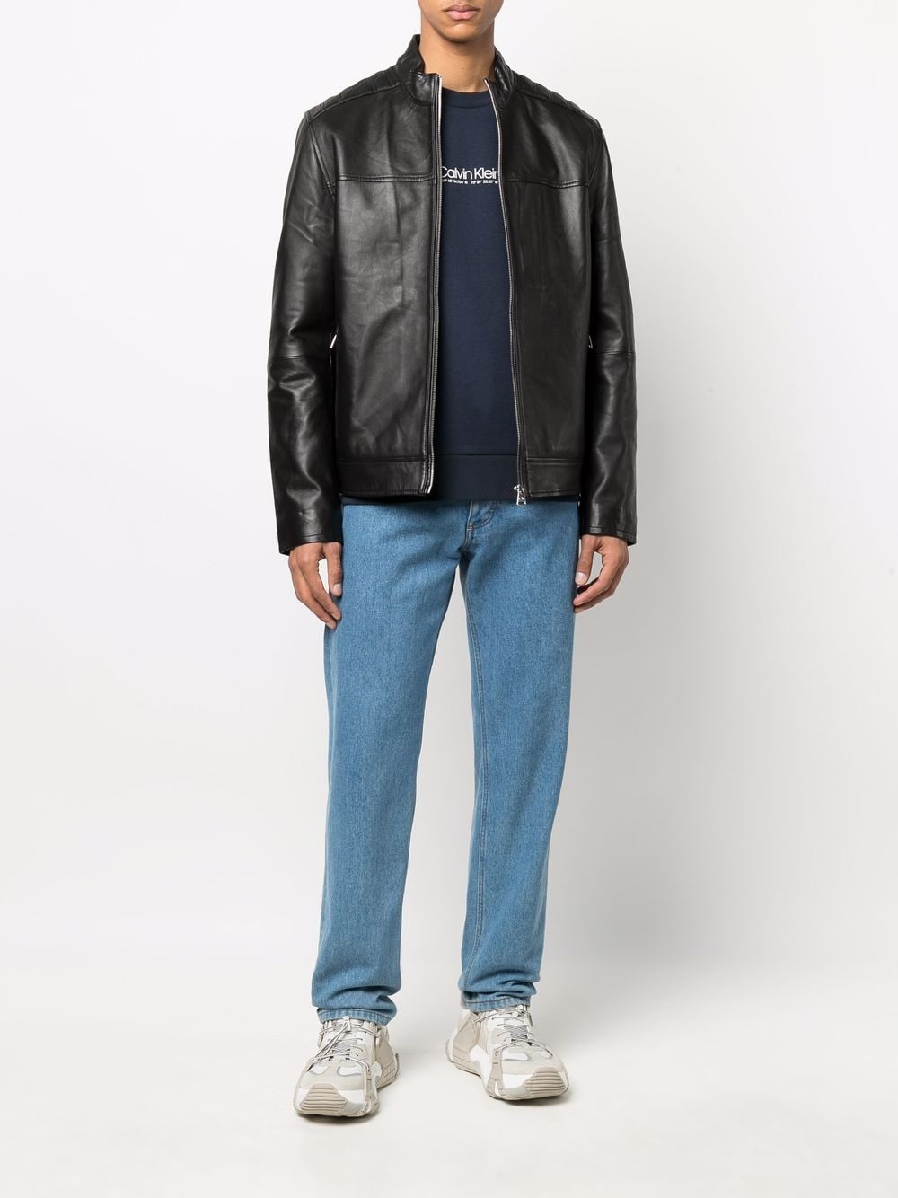 Calvin Klein logo-print cotton-blend sweatshirt