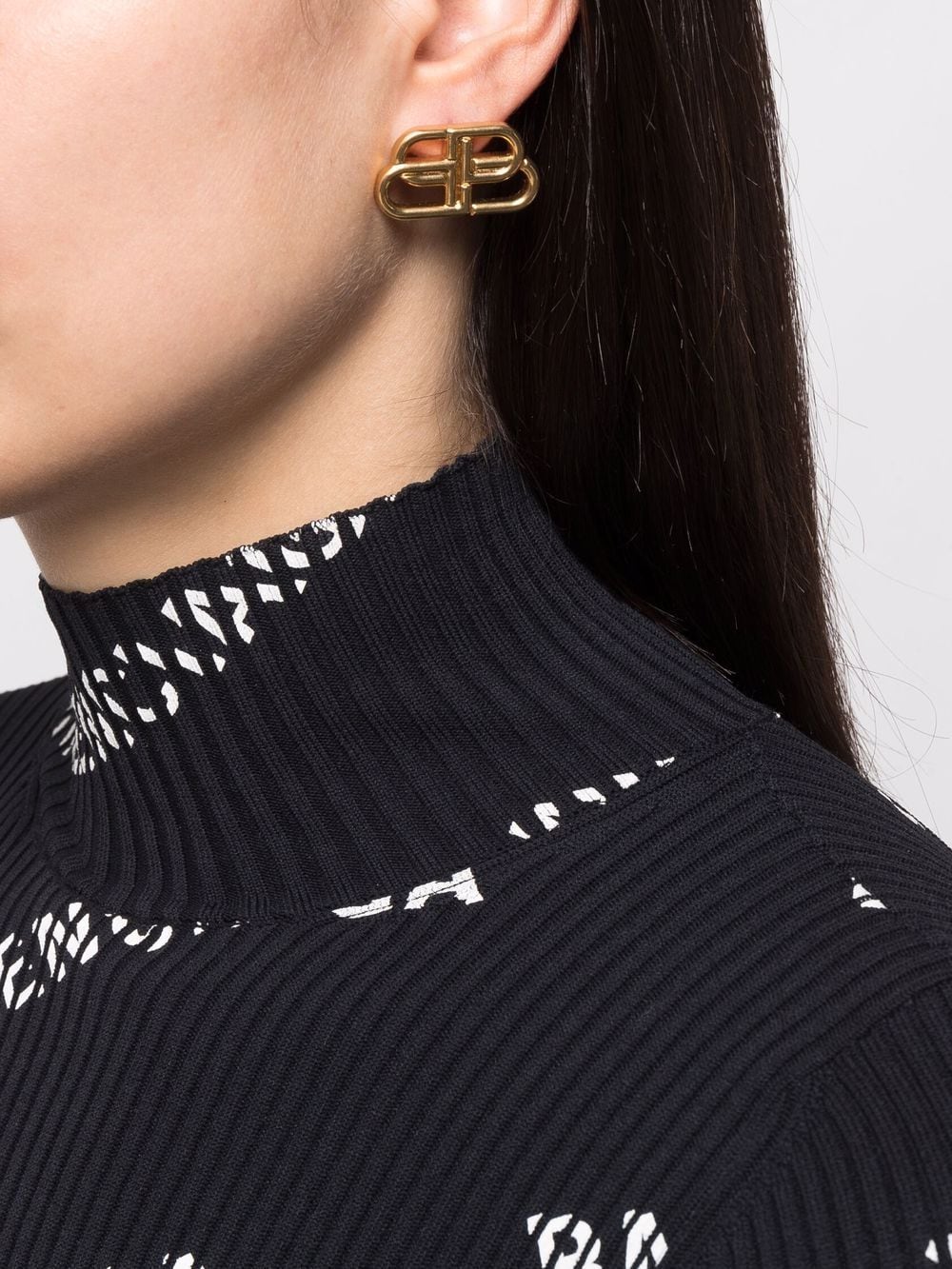 Balenciaga  BB stud earrings