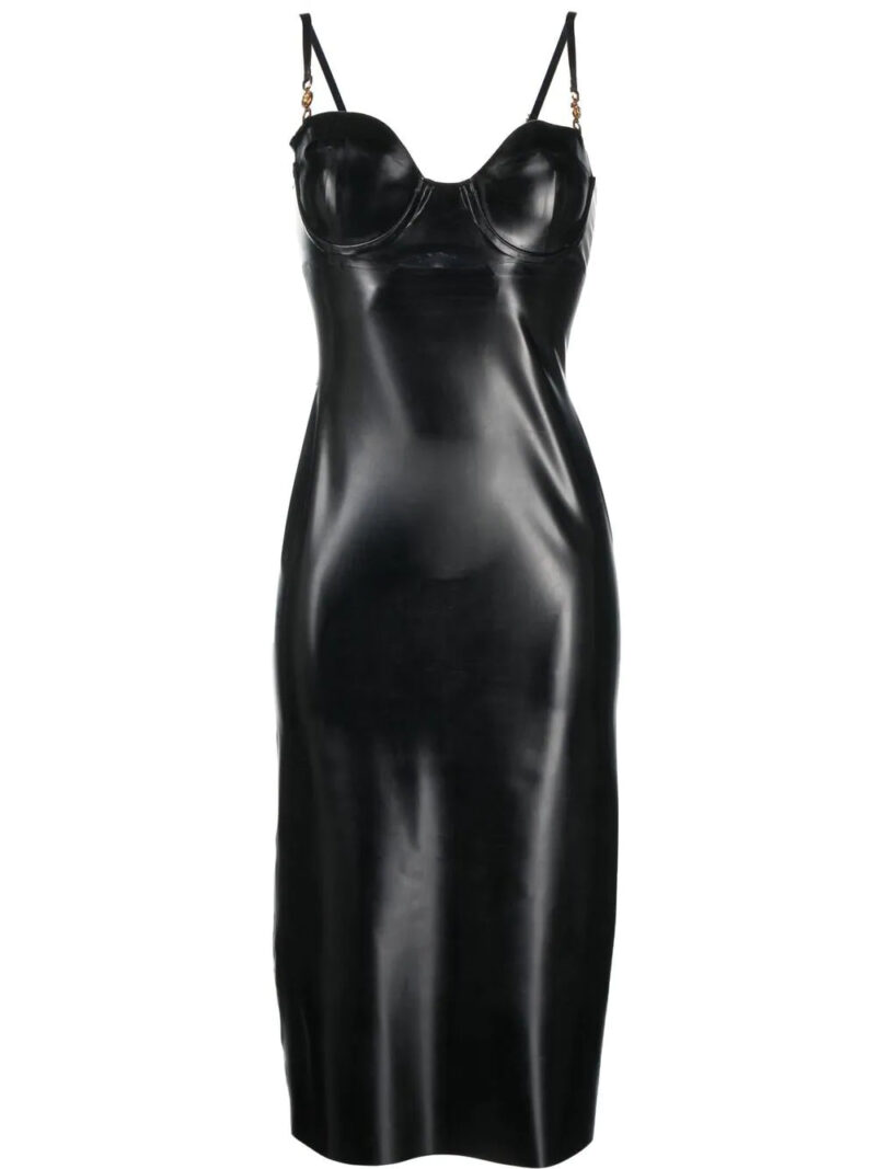 Versace  Medusa '95 latex midi dress