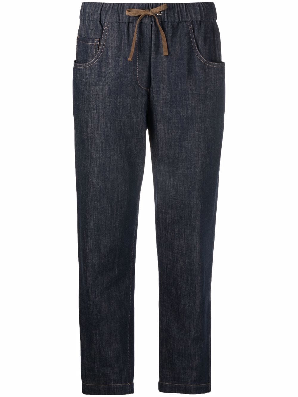 Brunello Cucinelli  drawstring denim trousers