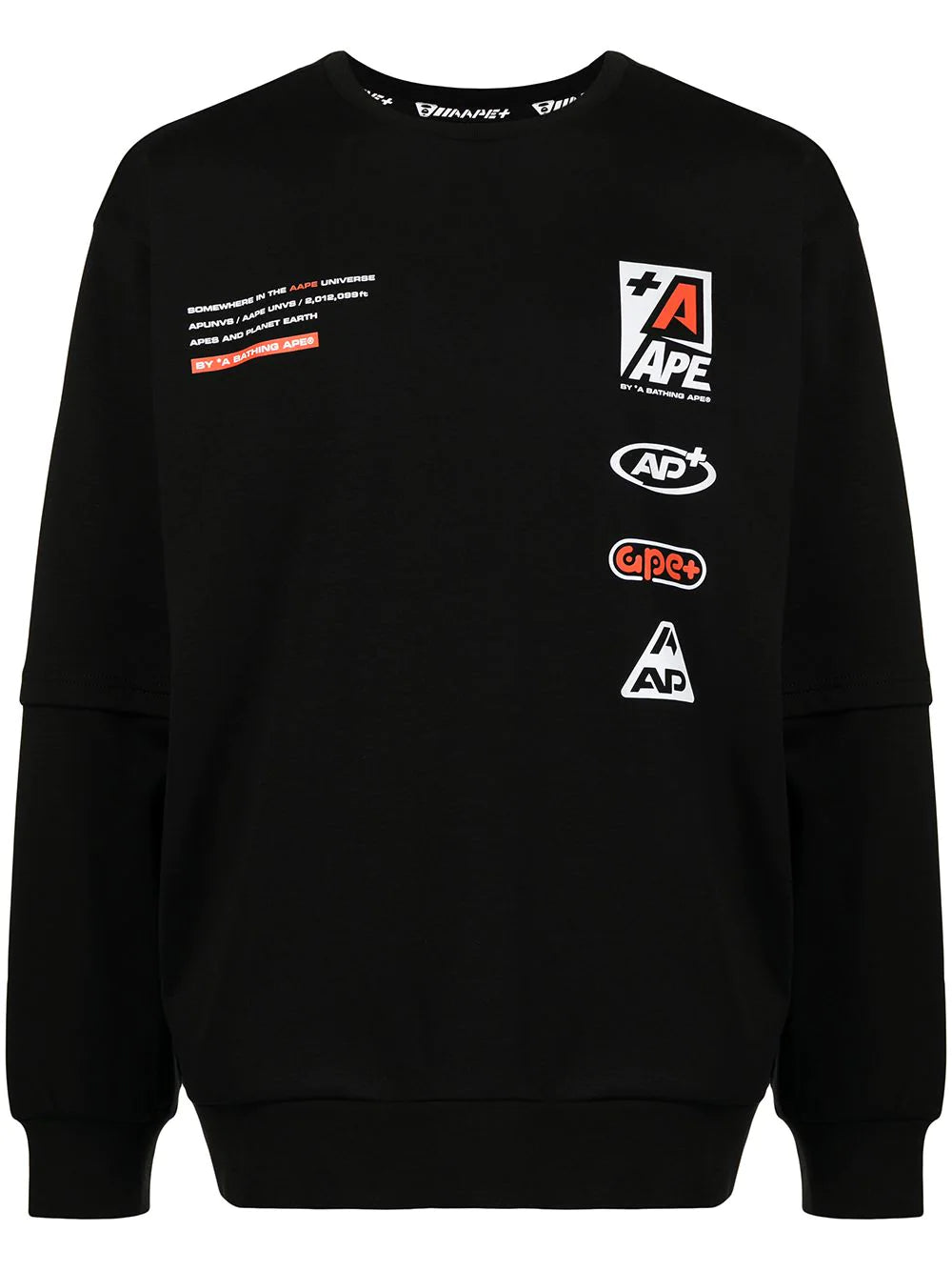 AAPE BY *A BATHING APE®  graphic-print cotton sweatshirt