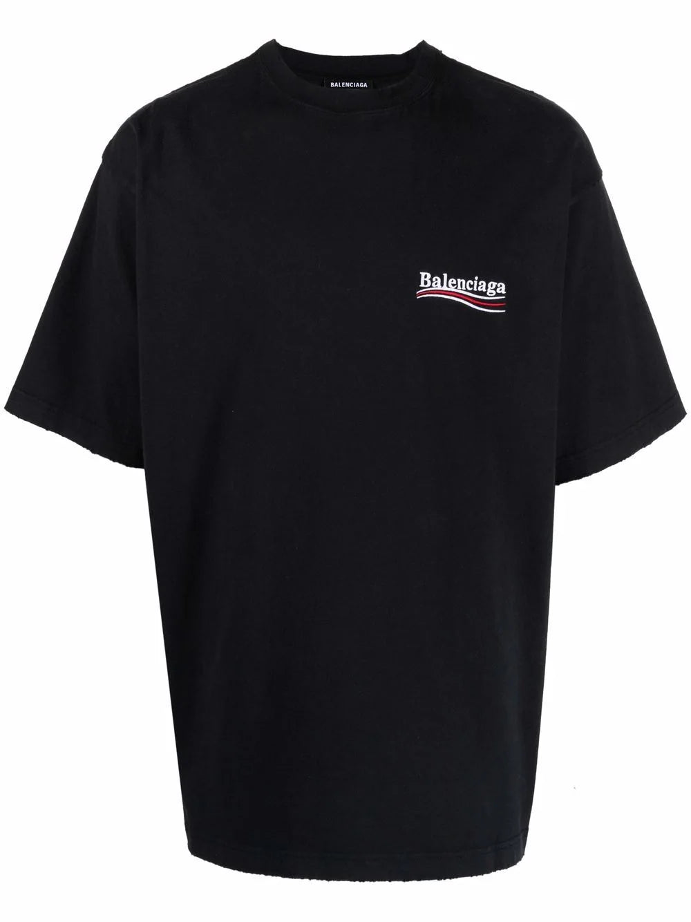 Balenciaga  logo-embroidered oversize T-shirt